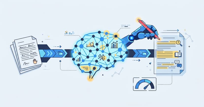 Stylized illustration for blog: AI Essay Grading: A Buyer's Guide for Tutors and Schools