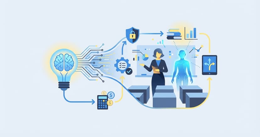 Stylized illustration for blog: AI for Schools: A Decision Maker's Guide to Implementation