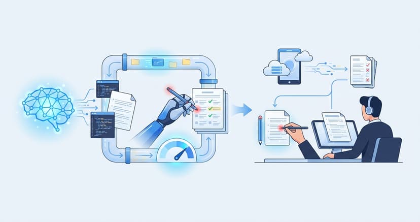 Stylized illustration for blog: AI Grading vs CBSE OSM: The Difference Between Purpose-Built Systems and Digital Marking