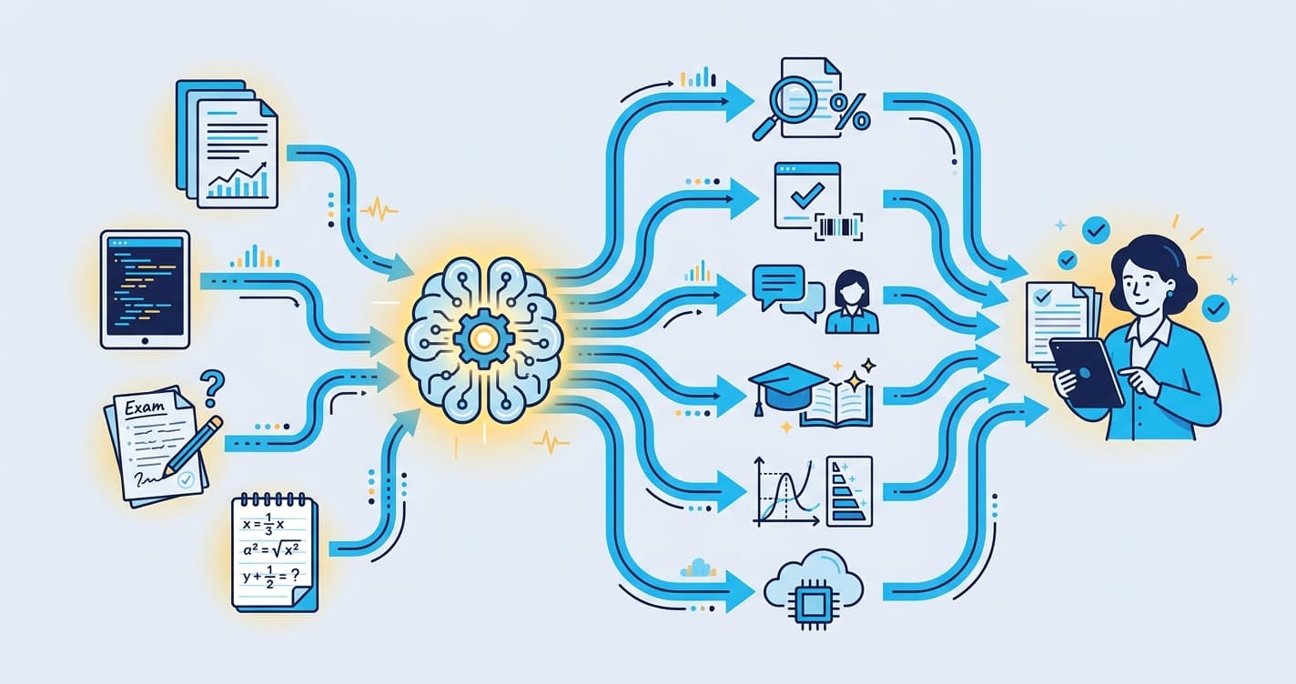 Stylized illustration for blog: Best AI Grading Tools for Teachers in 2026: Complete Comparison