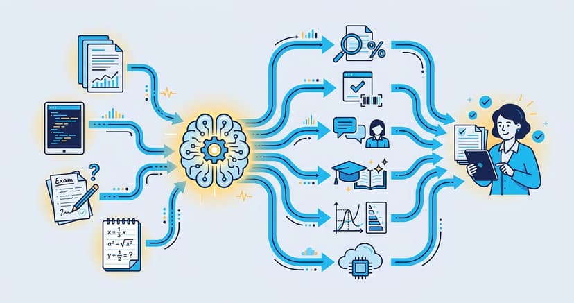 Stylized illustration for blog: Best AI Grading Tools for Teachers in 2026: Complete Comparison