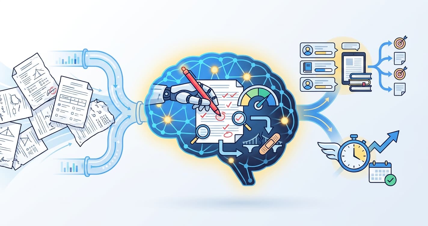 Stylized illustration for blog: Best AI Grading for Indian Coaching Centres in 2026: NEET, JEE, and Board Prep