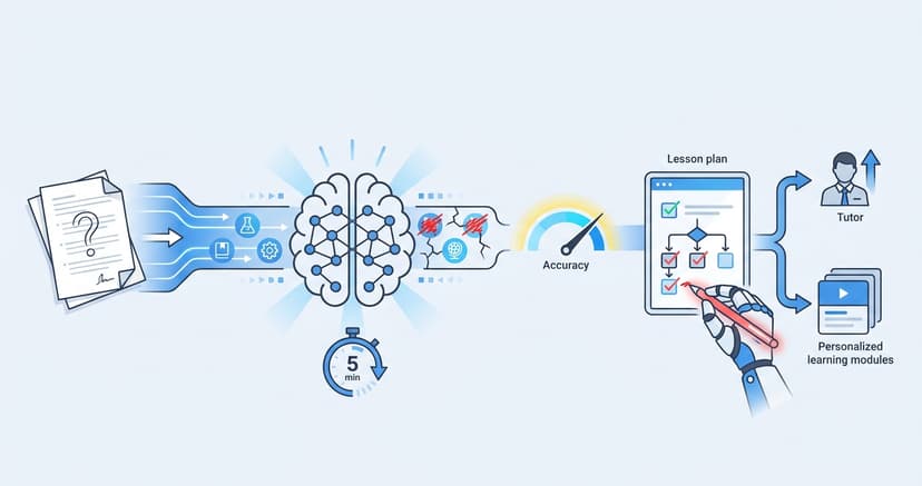 Stylized illustration for blog: Diagnostic Assessment with AI: Identifying Weak Concepts in 5 Minutes