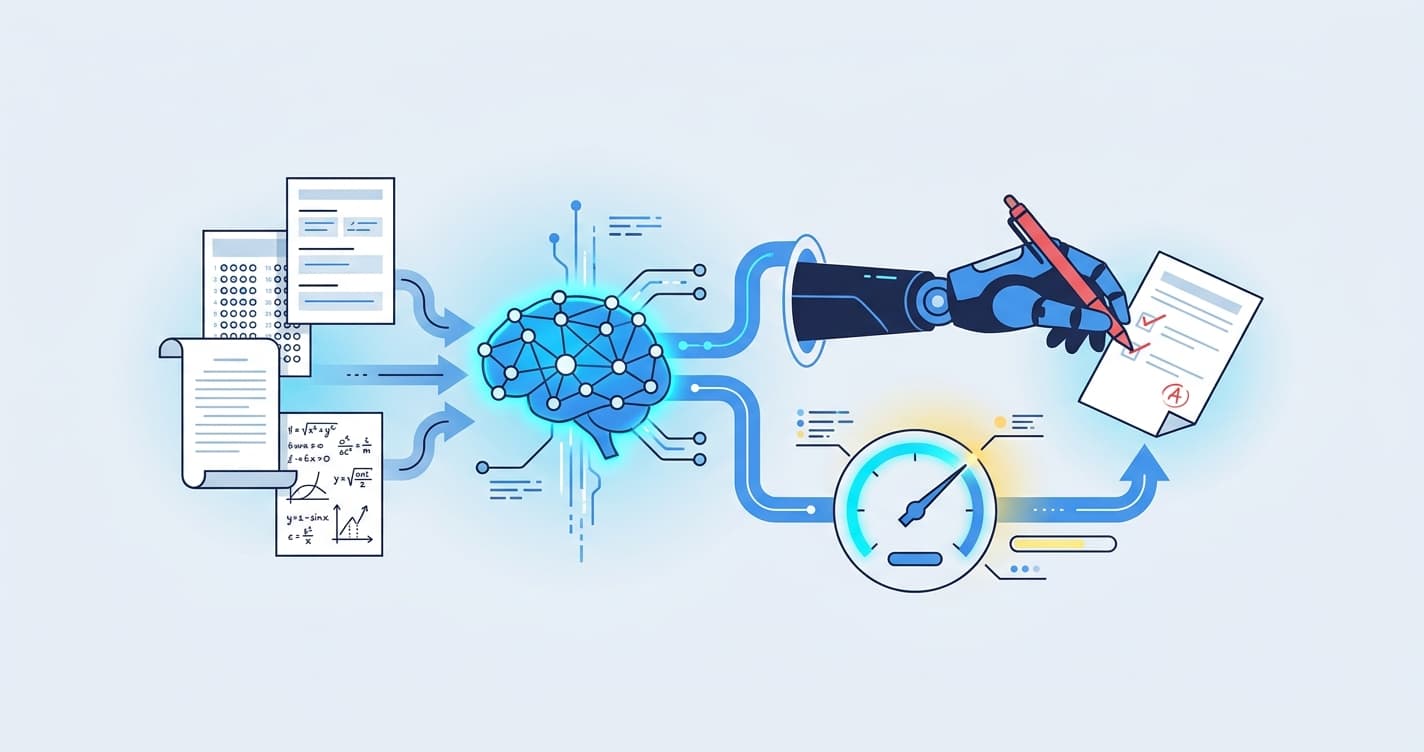 Stylized illustration for blog: What Is Auto-Grading? A Short Guide for School Admins
